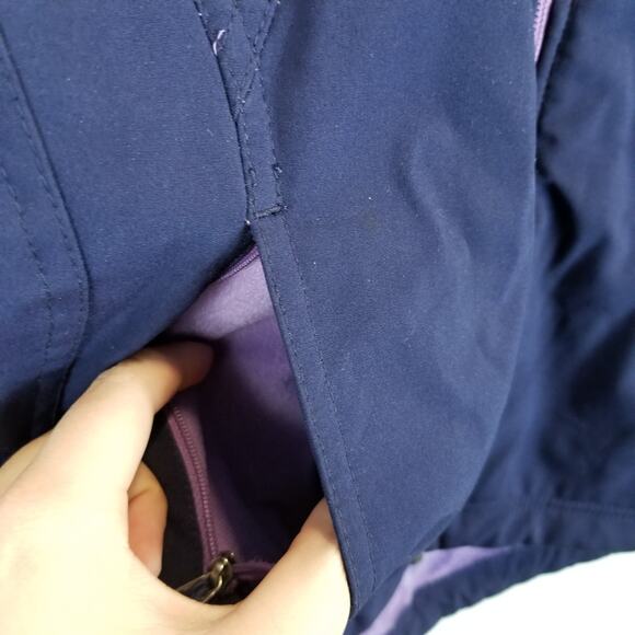Double Diamond Women's Soft Shell Zip Front Jacket Purple Size M Medium - Picture 5 of 9